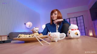 sia siberia cosplays nobara kugisaki for double penetration
