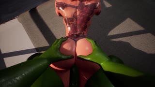 Хълк чука Черната вдовица в 3D хентай 4K