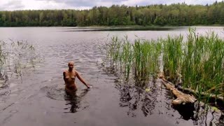 Nymphe Sauvage Forêt Désire Tente pour Anal Matinal