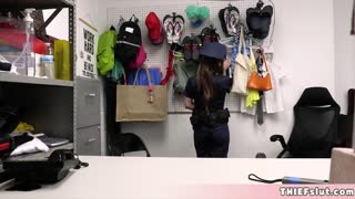 Wow, Look at This Cute Blonde in Uniform Getting Busted and Taken Hard!