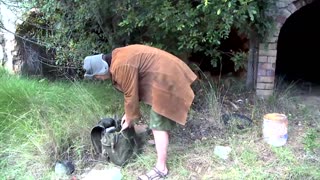 Sexy amateur brunette diep geneukt in wild bos