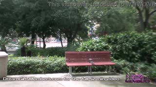 All Natural Coed Strips Bare in Daring Public Locations