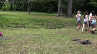 hey, those hikers can't stop fucking deep in the forest