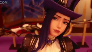 Досліджуємо дикі фантазії в 3D хентей сценах з Caitlyn