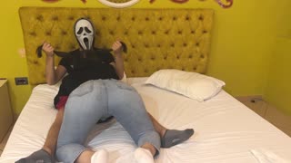 Ghostface Scores Wild Halloween Blowjob!