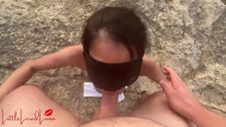 She spots a fit tourist on the beach and they dive into raw outdoor pounding at sunset