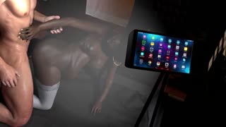 rough sex with a black pregnant housewife's curvy booty 😈💦