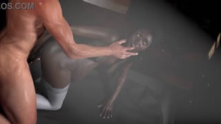 rough sex with a black pregnant housewife's curvy booty 😈💦