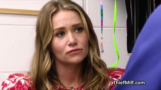 milf suspect moans loud while riding officer's thick dick in office