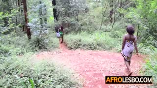 Amateur African Lesbians Paulisha and Saumu Caught Fingering by BBW Teacher