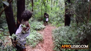 Amateur African Lesbians Paulisha and Saumu Caught Fingering by BBW Teacher