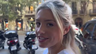 fit pawg tour guide with perfect round ass and big tits gets hard fucked outdoors in barcelona by long cock doggystyle and cowgirl