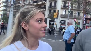 fit pawg tour guide with perfect round ass and big tits gets hard fucked outdoors in barcelona by long cock doggystyle and cowgirl