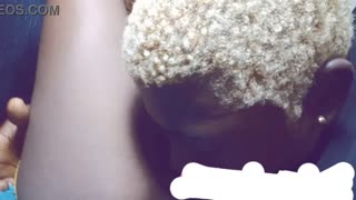 skinny dark-skinned babe seduces stud to suck fuck her on tv couch