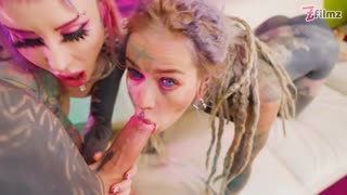 anuskatzz the anal queen uses big dick to welcome australian tattooed skinny anal slut