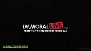 Skinny 18-Year-Old Princess Alice in First Anal Threesome