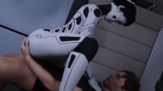 Busty AI sex robot in Projekt Passion gets big cock anal with bouncing tits 🍑💦