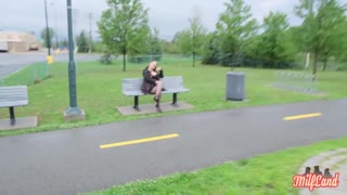 Fanny's Massive Tits Burst Out 38-Year-Old Quebecer Debut Part 1