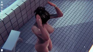 Whoa, podívej se na ta velká prsa, která se rozpálí ve sprše