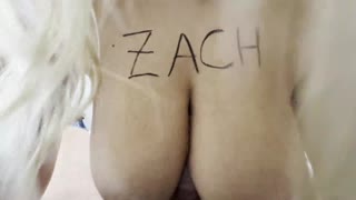 today my busty blonde buddy drops by (guess the wild deep throat action)