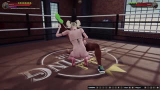 Kakaunting tingnan si Dela at Bree sa nakakabaliw na hubad na 3D fighter match