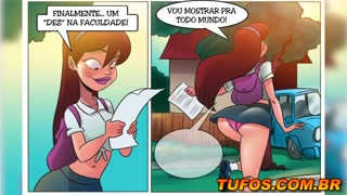 safadinha nails an a as the cheeky college student