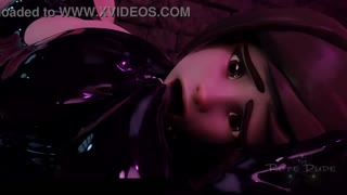 Mei's Chubby Ass Gagged and Restrained in Corruption Goo Part 02