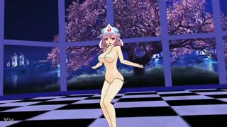 Yuyuko Saigyouji Touhou MMD r18 explicit μεγάλα βυζιά δράση