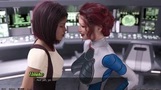 Elveszve a Világűrben #54 Nagymellű 3D lezbik vadul csókolóznak 💋👩‍❤️‍💋‍👩