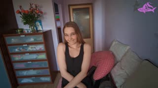 stepsister sneaks without panties to play with my fat cock