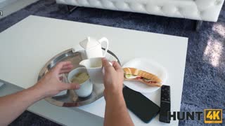 Pov 180-Degree Blonde Blowjob On Big White Dick