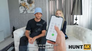 Pov 180-Degree Blonde Blowjob On Big White Dick