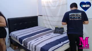 Amateur Latina Seduces Technician for Hard Fucking