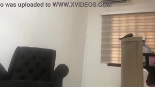 BBW Stretches Tight Lycra for Amateur Camera Peek