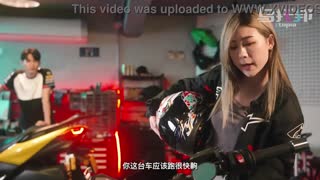 biker girl takes deep creampie in wet pink pussy after riding big cock