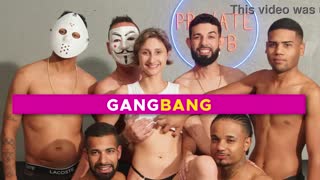 Sadira Hotwife Gags on Monster Cocks in Double Blowjob Gangbang Facial Cum Swallow