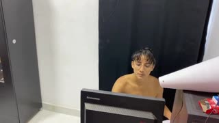 Ofiste Sıcak İş Arkadaşımı Sert Pompalıyorum