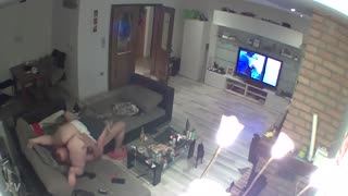 Chubby German amateur facesits in hidden IP cam 69 session