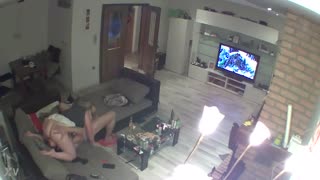 Chubby German amateur facesits in hidden IP cam 69 session