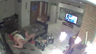 Chubby German amateur facesits in hidden IP cam 69 session