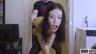 surprise anal thrust sends matty mila perez into rolling eye ecstasy from wrong hole pounding