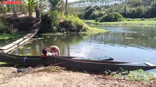 Bateau abandonné devient orgie BBC creampie avec léchage cul et éjacs sur nichons