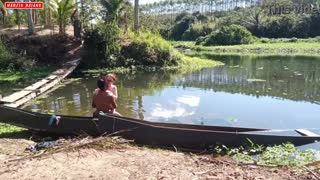 abandoned boat turns into interracial bbc creampie fest with ass licking and multiple cumshots on natural tits