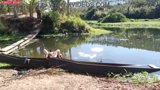 заброшенная лодка превращается в межрасовый BBC-кремпай с лизанием жопы