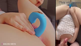 i suck your balls hard until you cum as i toy my pussy to orgasm