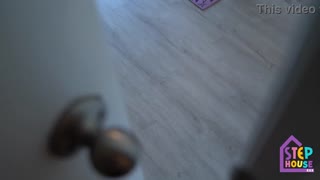 SPYING ON BIG BUTT GIRL LEADS TO HUGE NATURAL TITS REWARD!