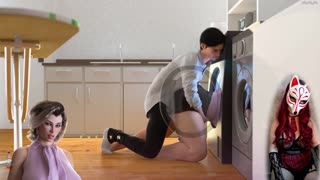 أبوكالاست #6 - فتاة غيمر تستمني في لعبة إباحية حارة