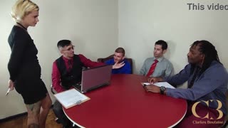 who's ready for this office slut taking bbc anal and double penetration balls deep?