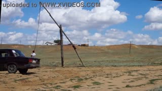 Woman Struts in High Heels Version 1