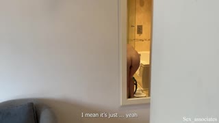 bed share with coworker explodes into hardcore pounding fuck